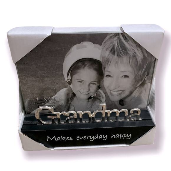 Grandma Wood And Metal 4x6 Picture Frame - Picture 1 of 10